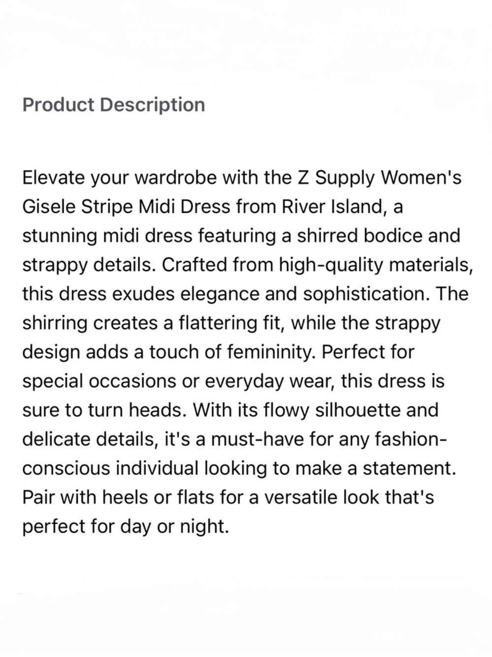 Z Supply Women's Gisele Stripe Midi Dress - Picture 8 of 8